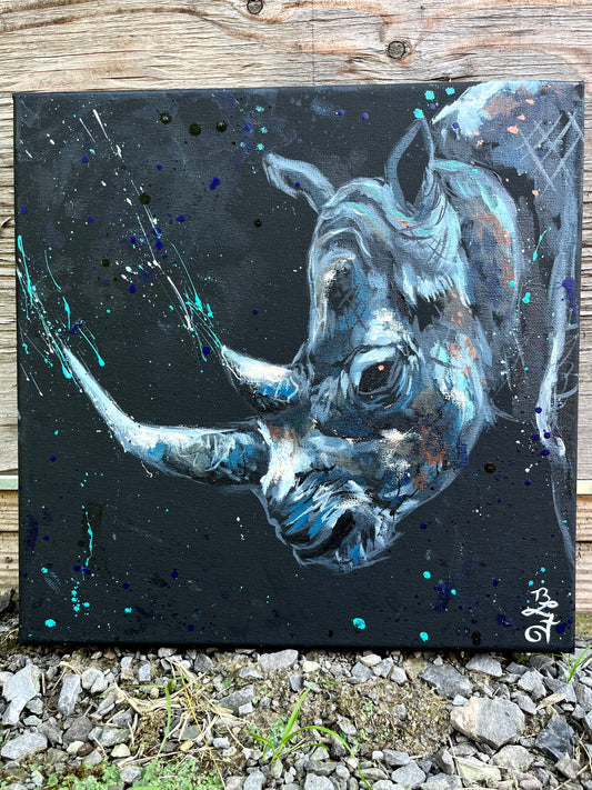 “Edo the Rhino” 24 minute Speed Painting